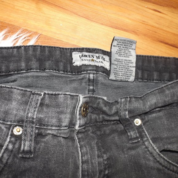 URBAN STAR Black Denim Jeans - Picture 2 of 6